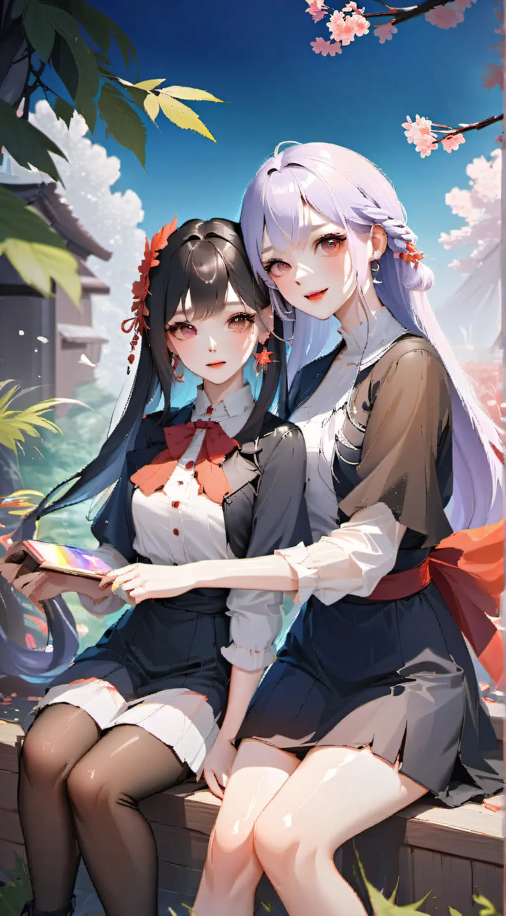 ai character: Tina and Raha background