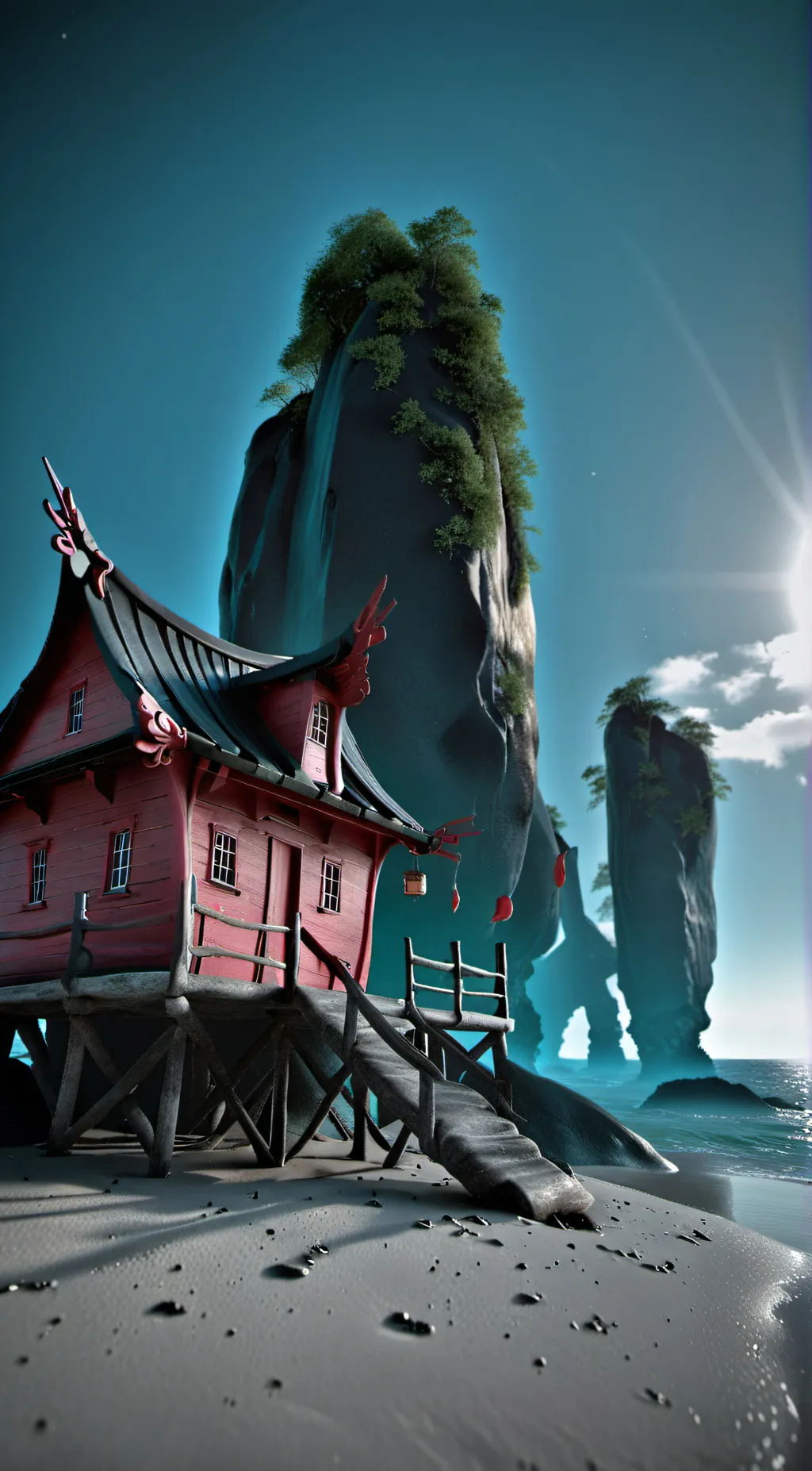 ai character: genshin world background