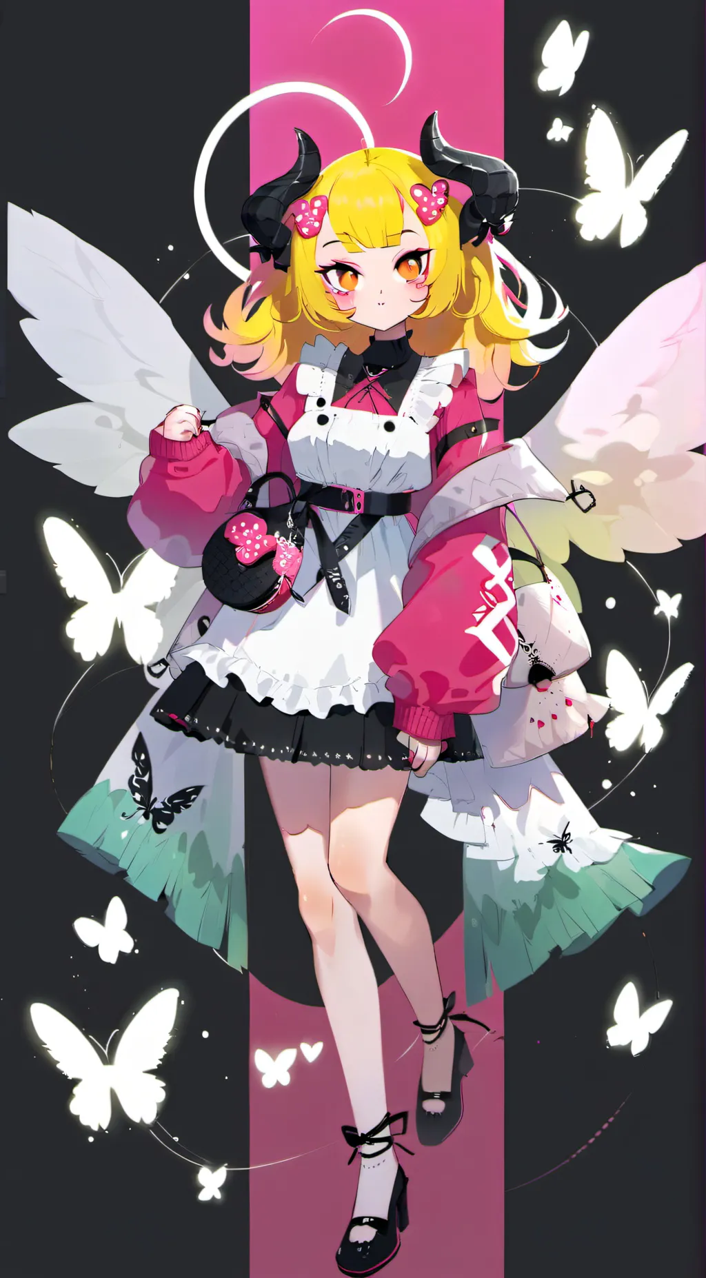 ai character: 🌸💛maple💛🌸 background