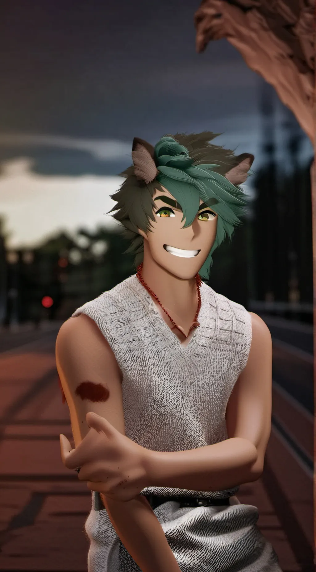 ai character: Daniel  background