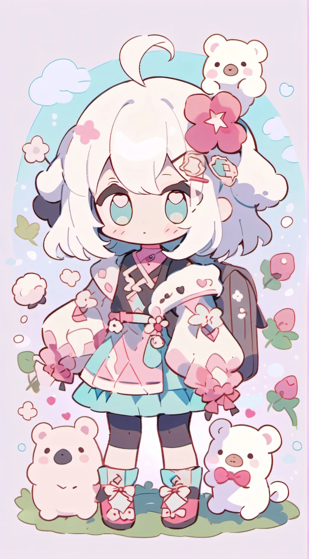 ai character: lab background