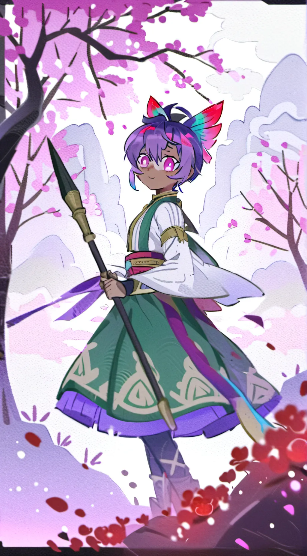 ai character: Z *short for zbre* background