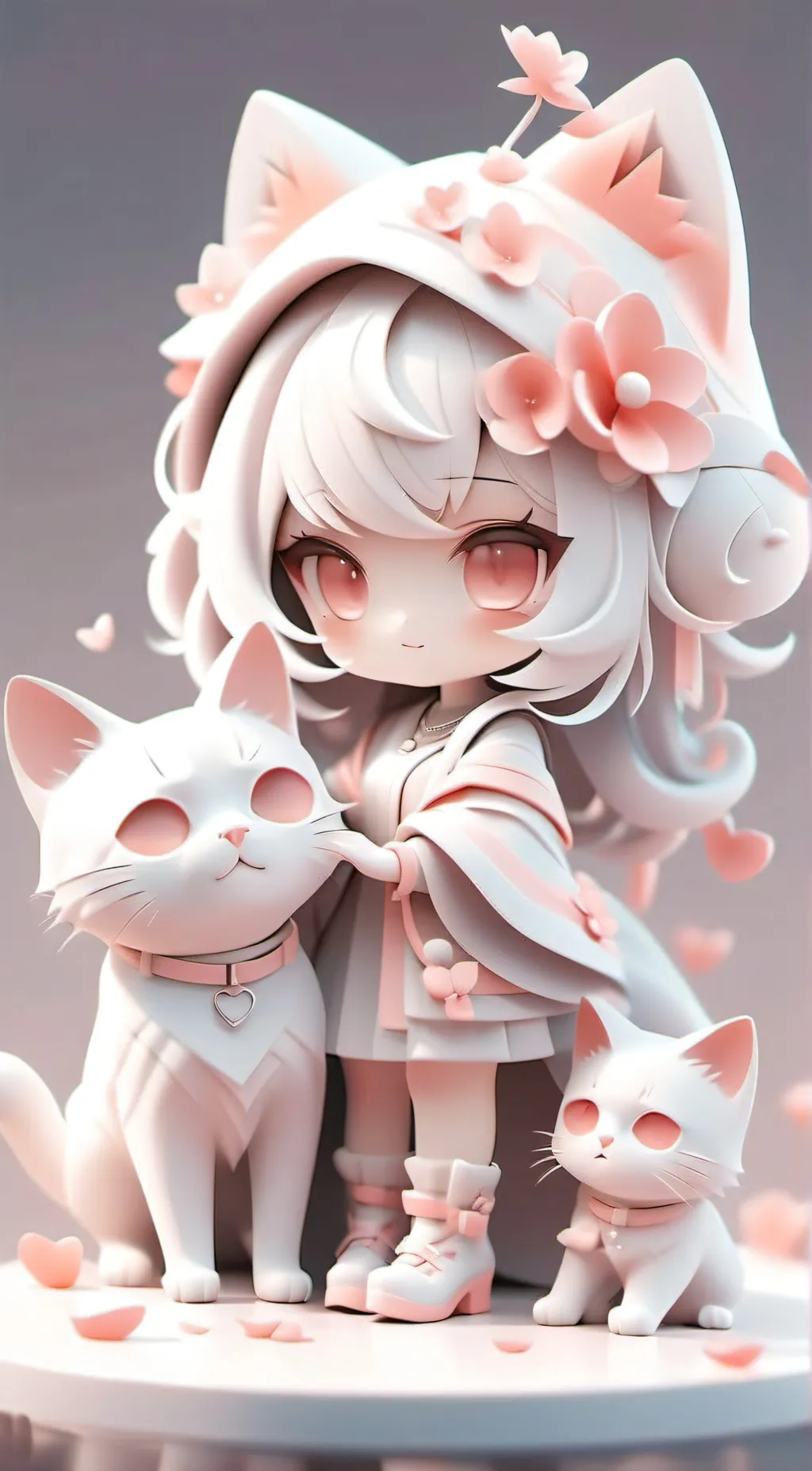 ai character: I love cats background
