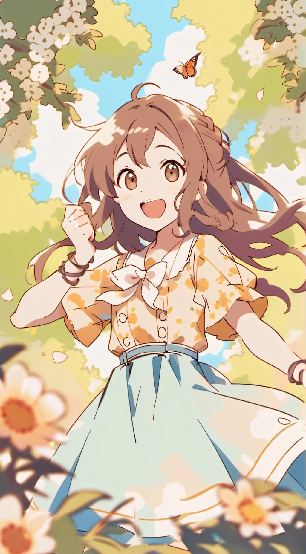 ai character: Rose background