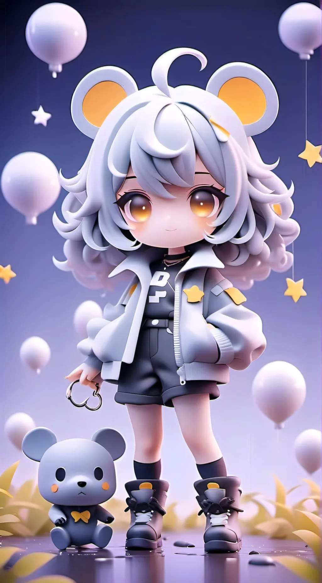 ai character: Kiana  background