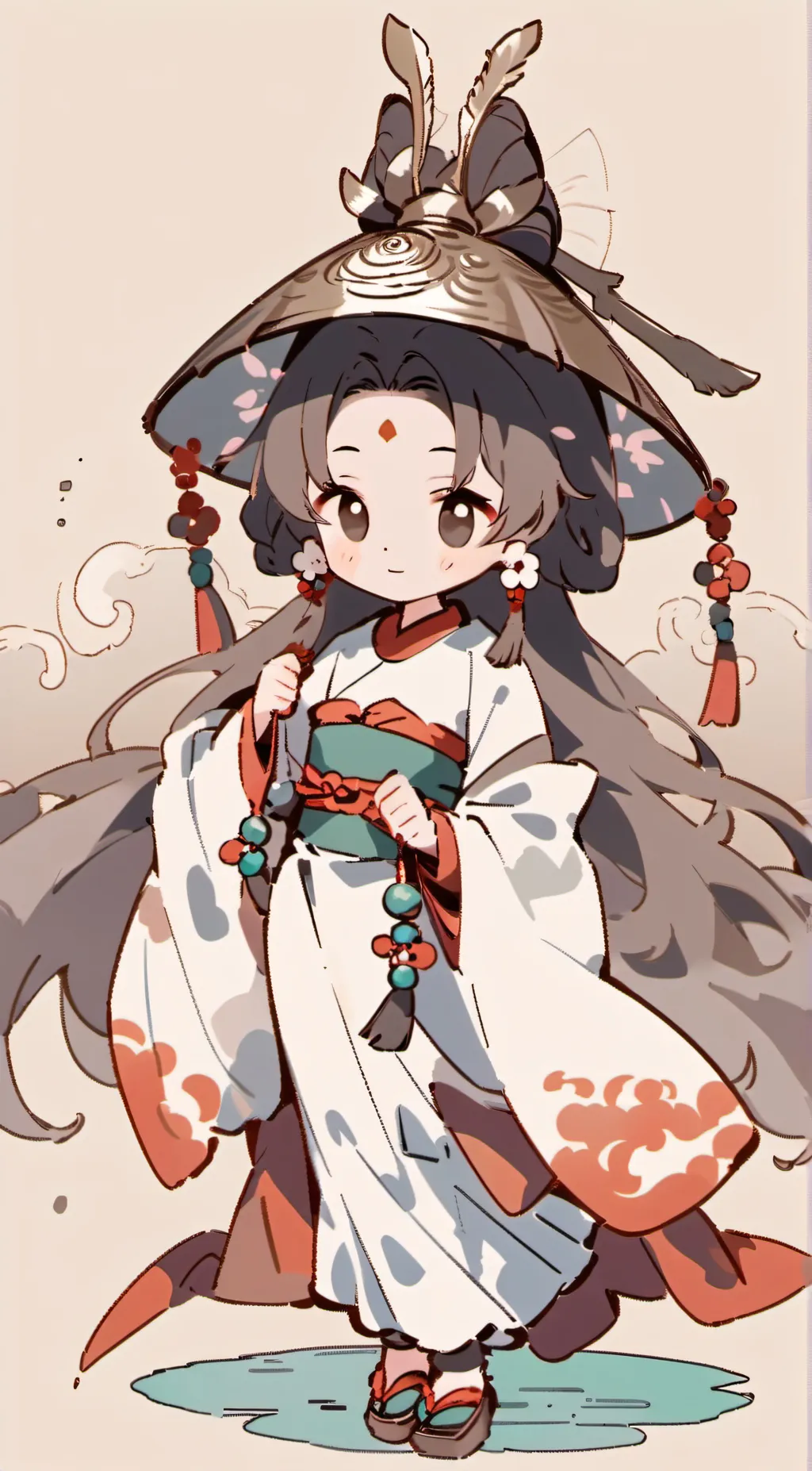 ai character: 了 background