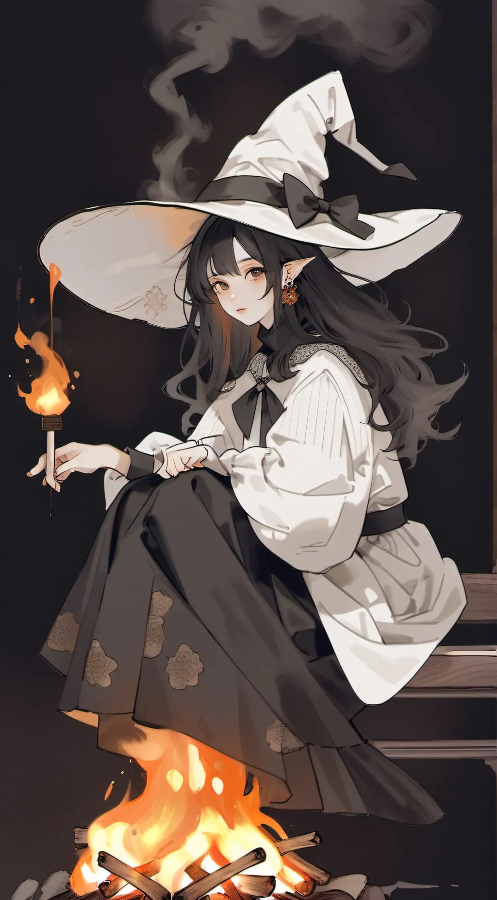 ai character: Aurora background