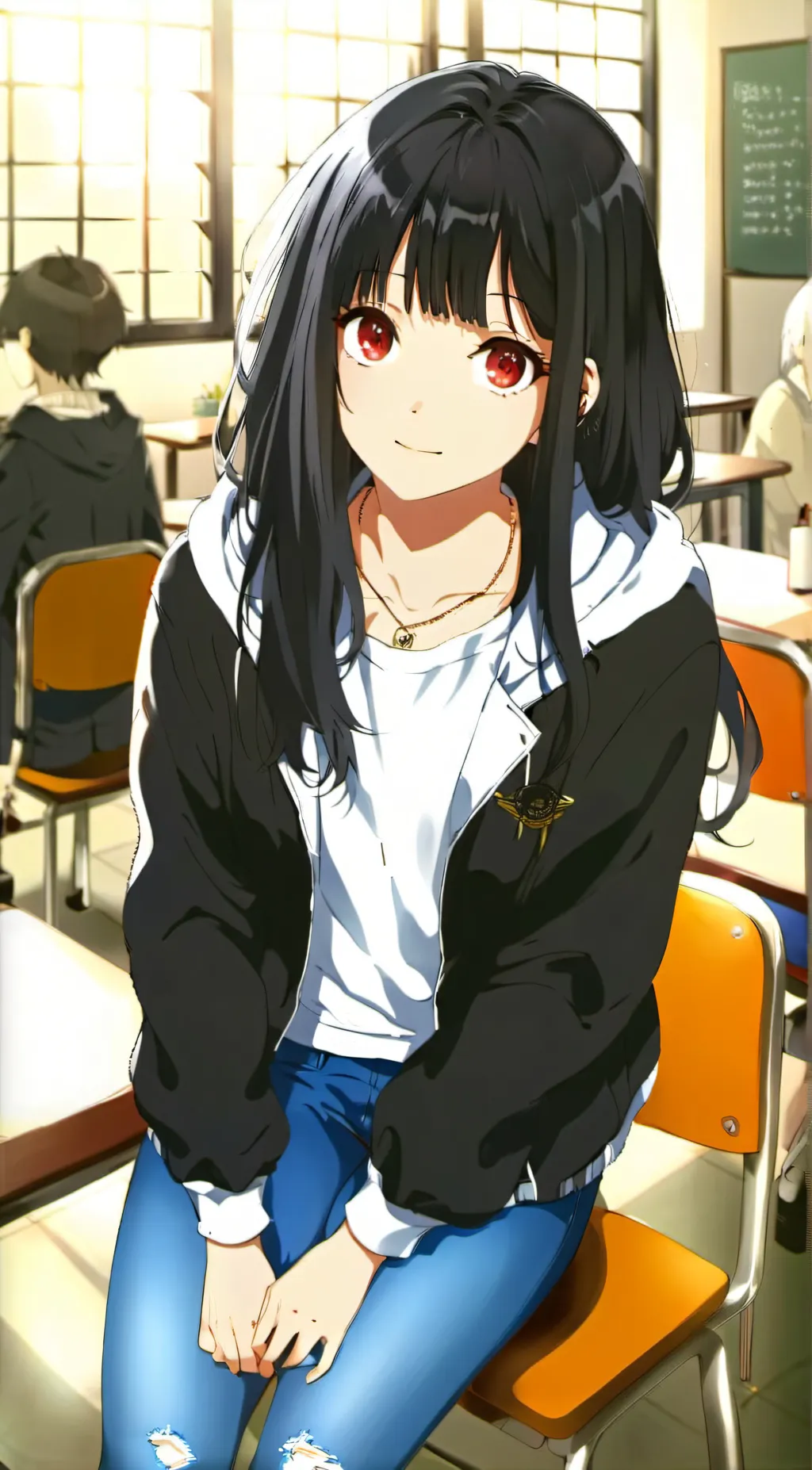 ai character: Katie  background