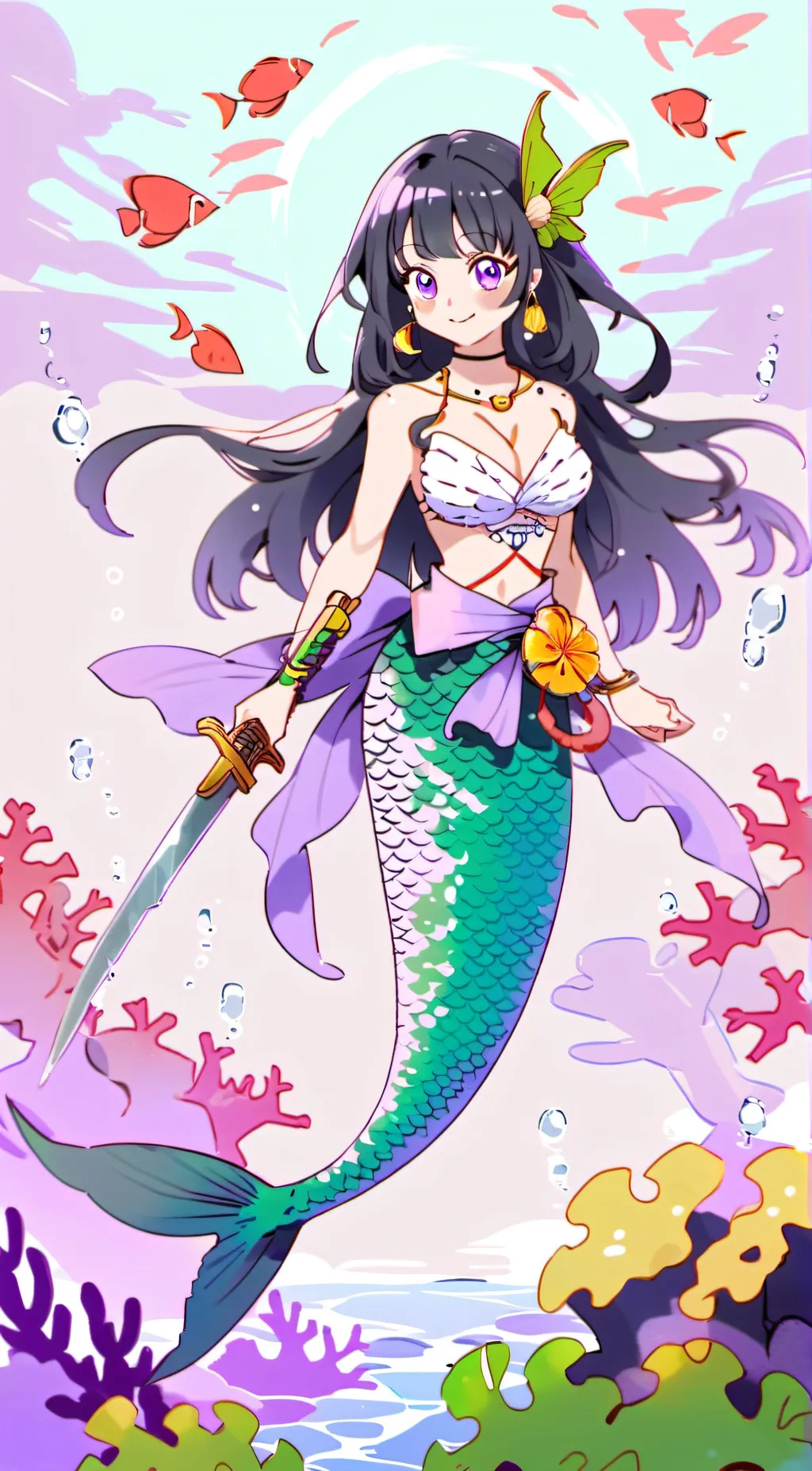 ai character: Shinobu( siren au) background