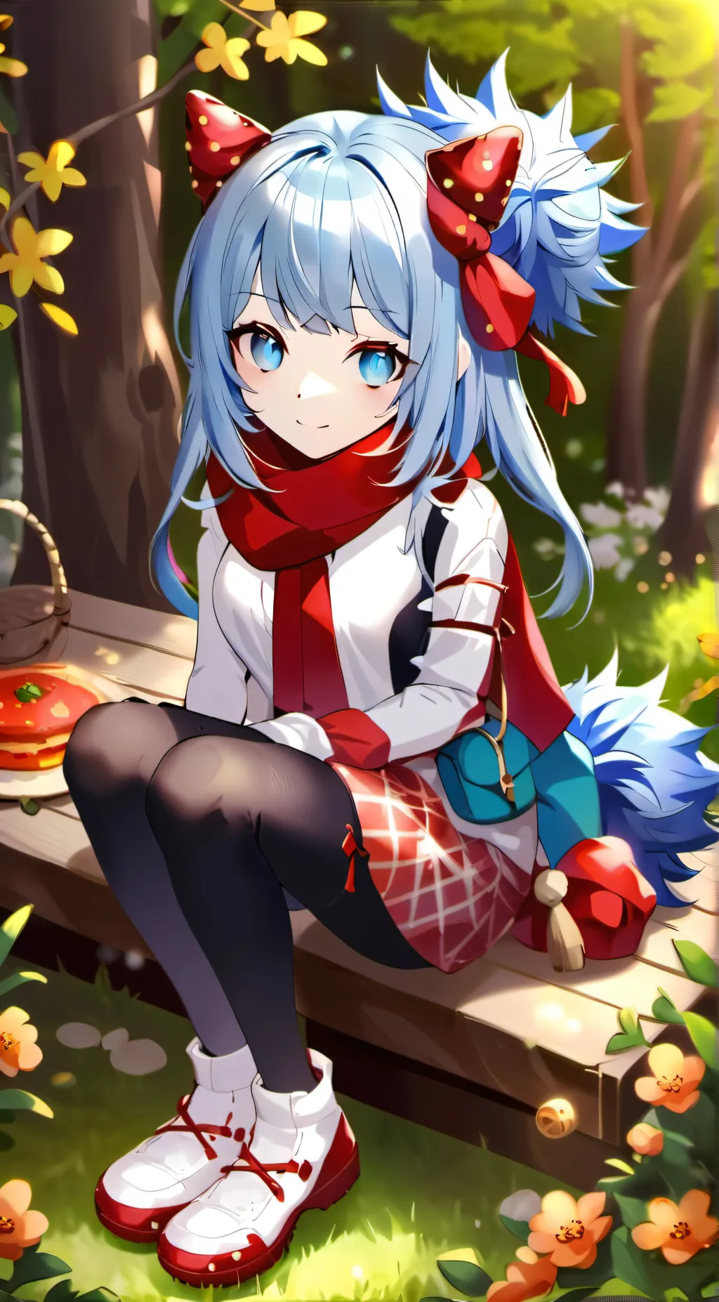 ai character: Blue_linada/Blue background