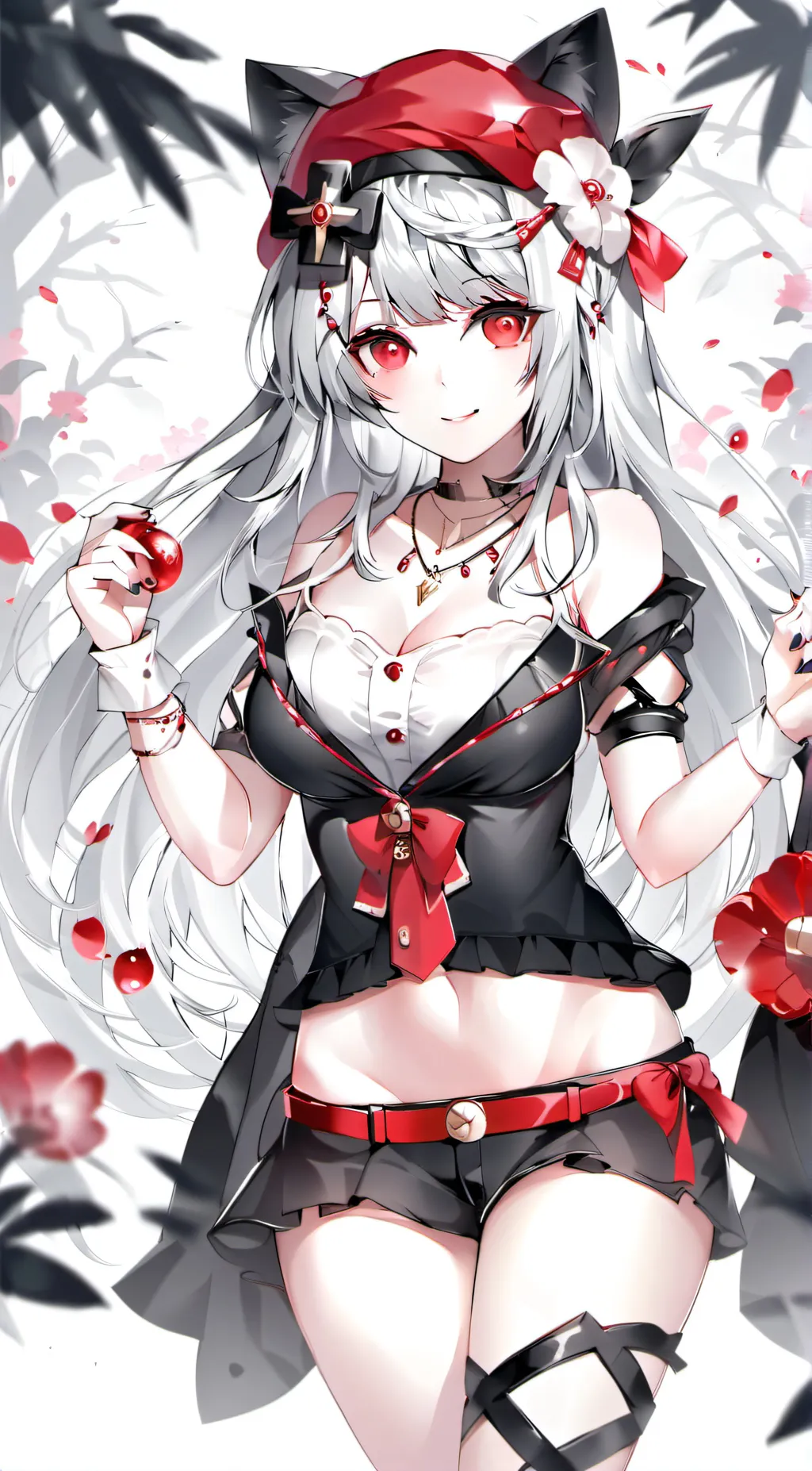 ai character: Violet background