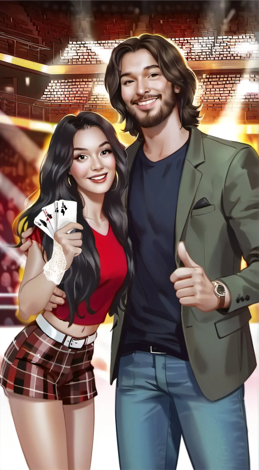 ai character: summer and zane background