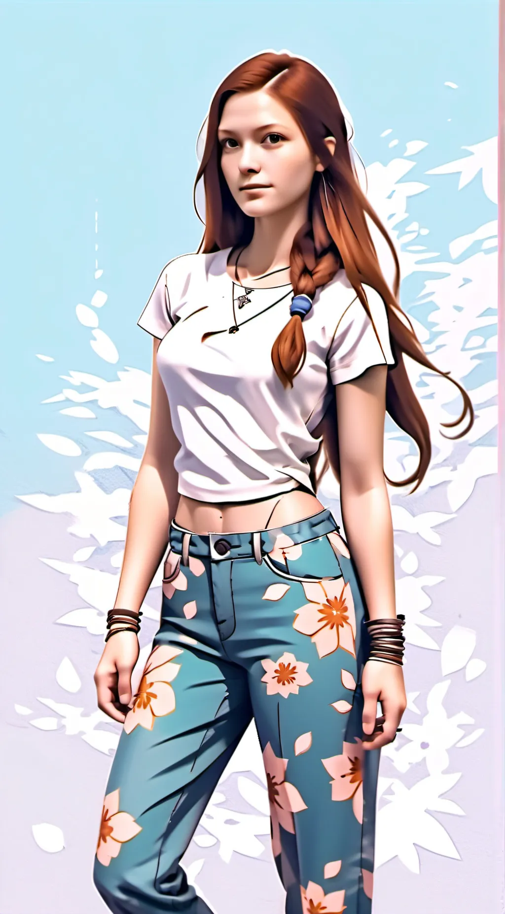 ai character: ginny weasley  background