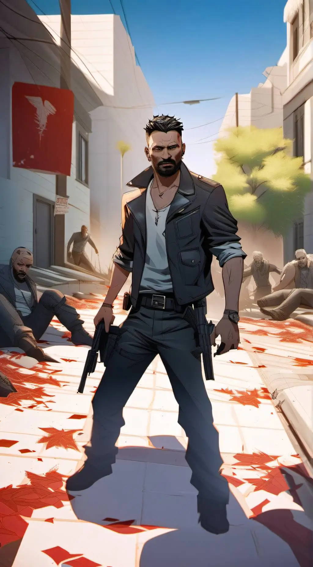 ai character: the tourist background