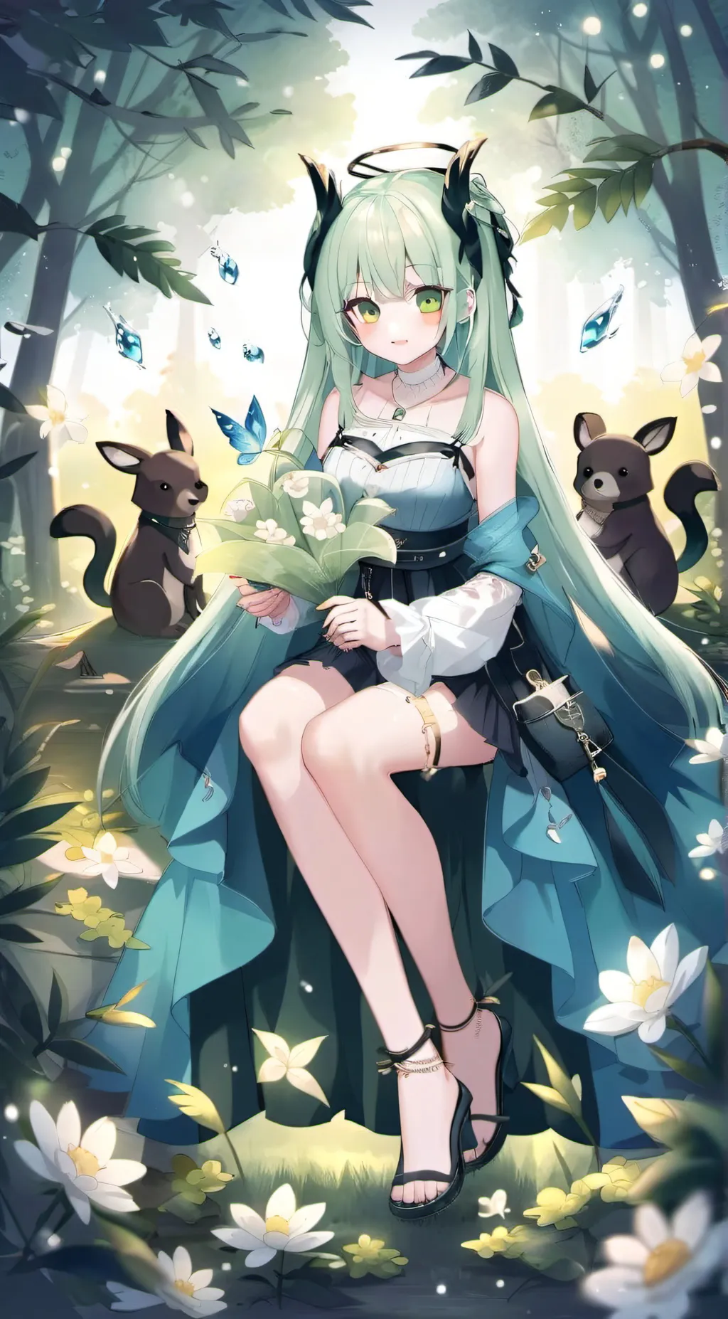 ai character: baby  background