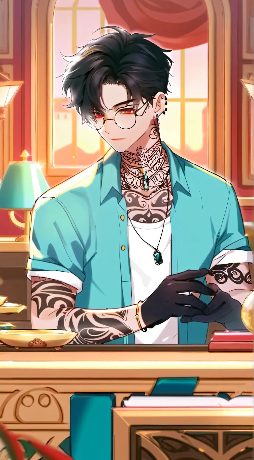 ai character: Ash background