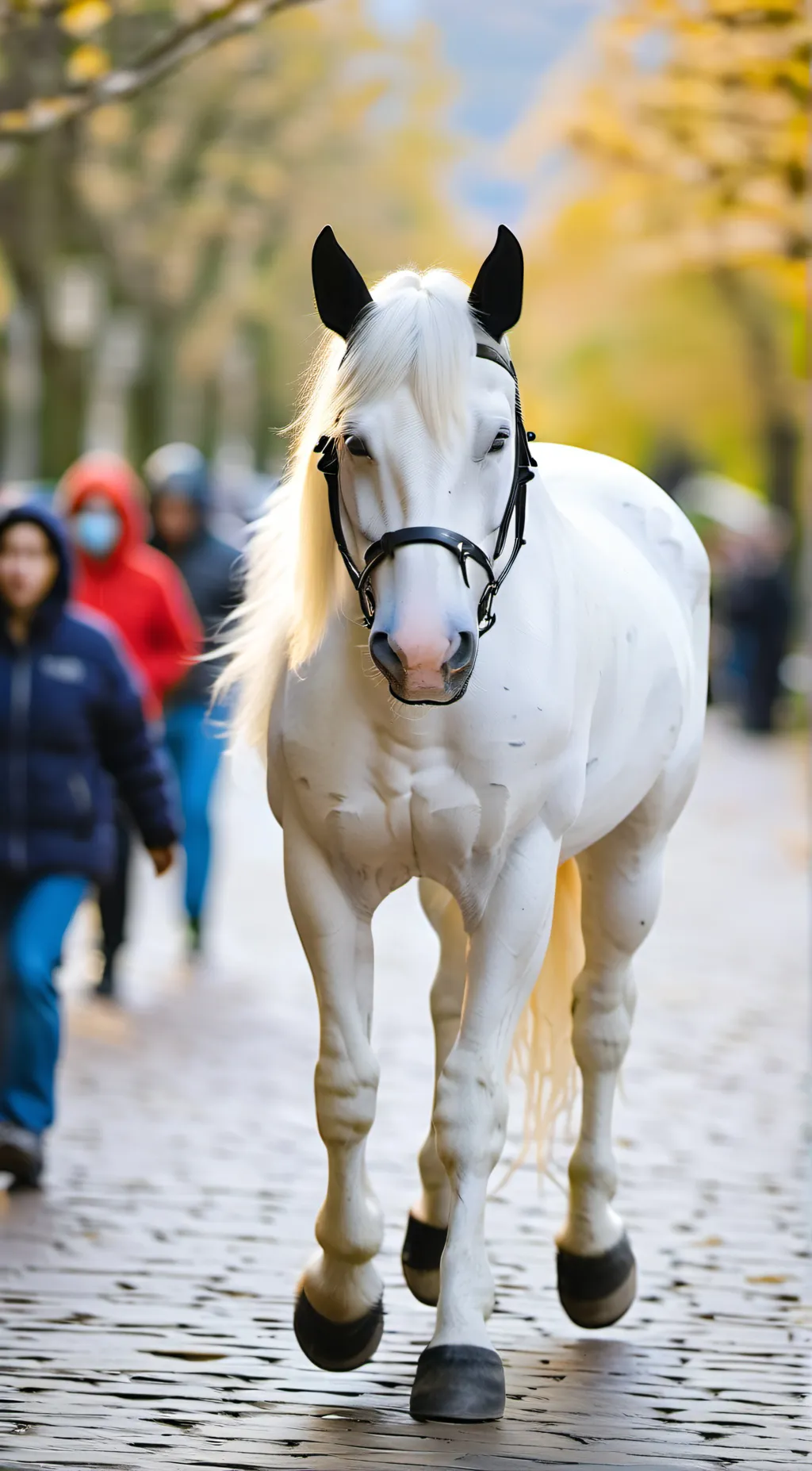ai character: your horse,sunny background