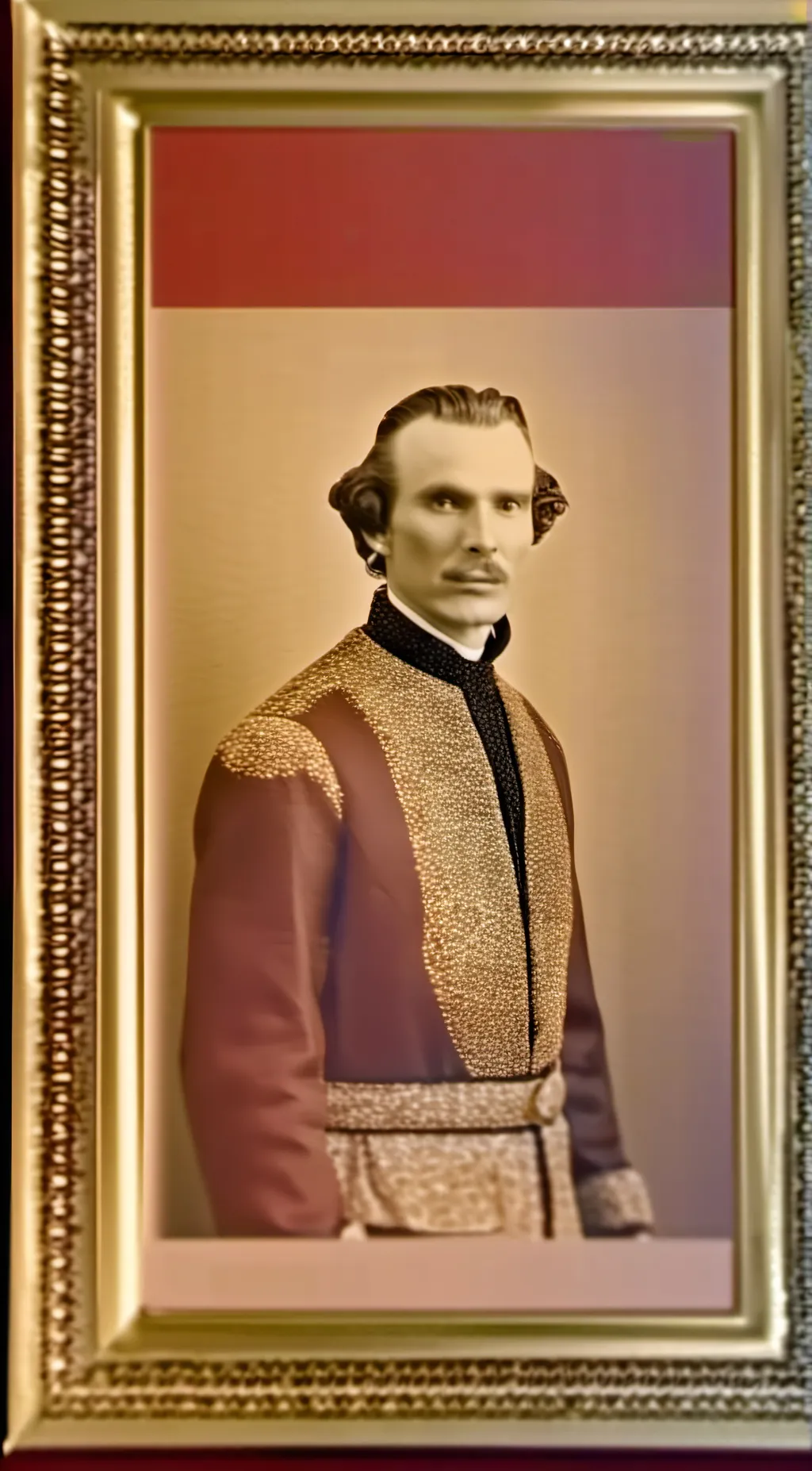 ai character: Man in picture  background