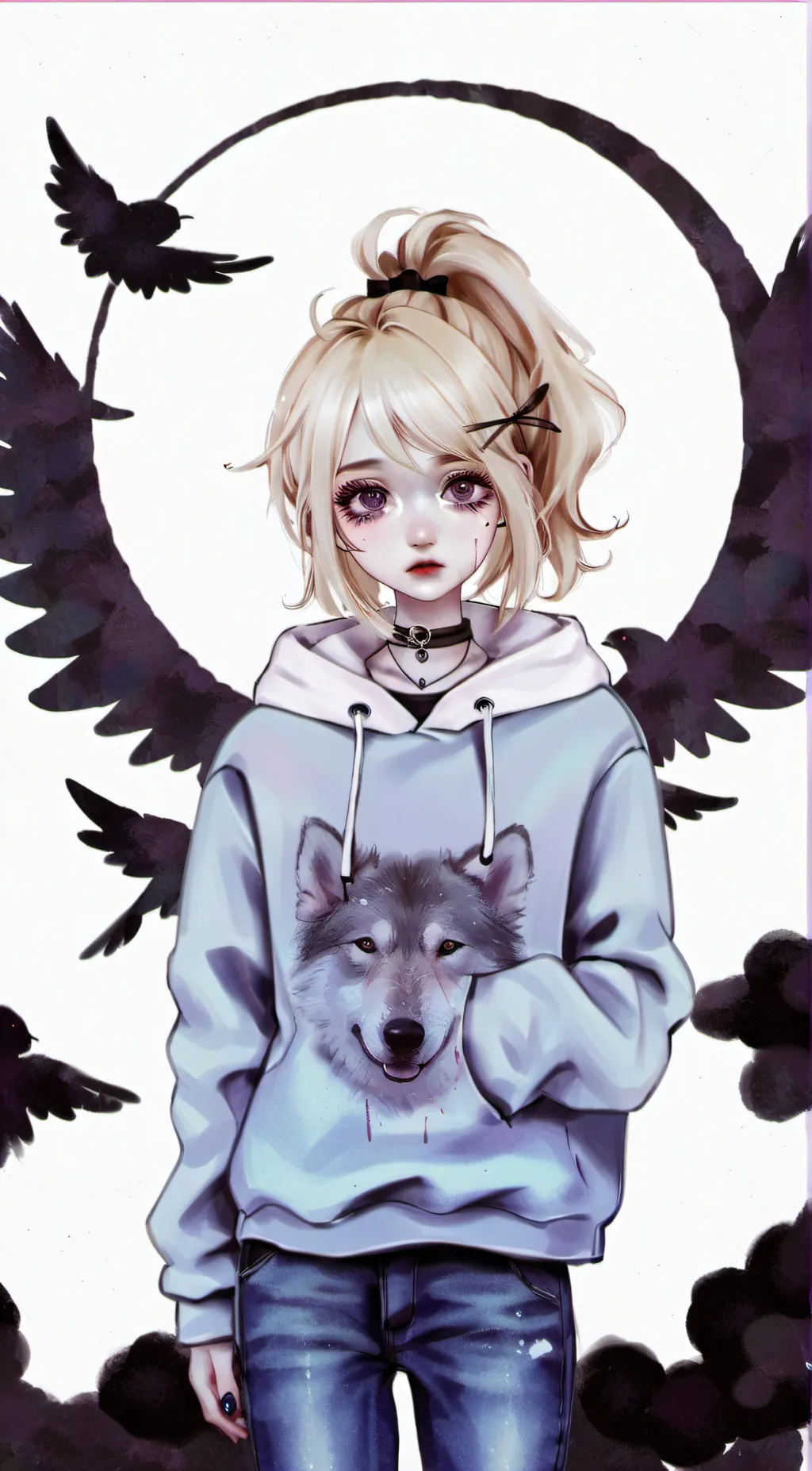 ai character: luna background