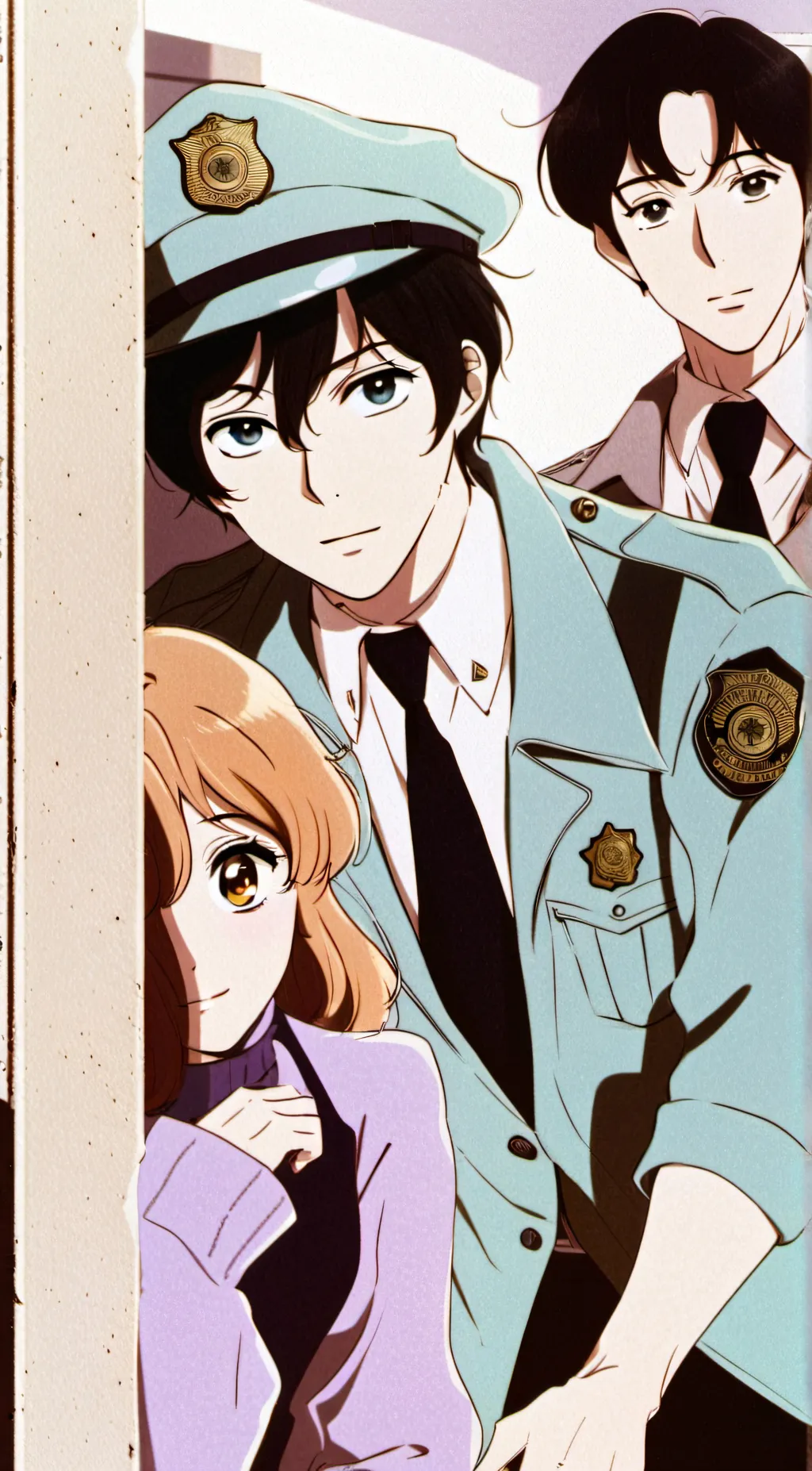 ai character: group of cops background