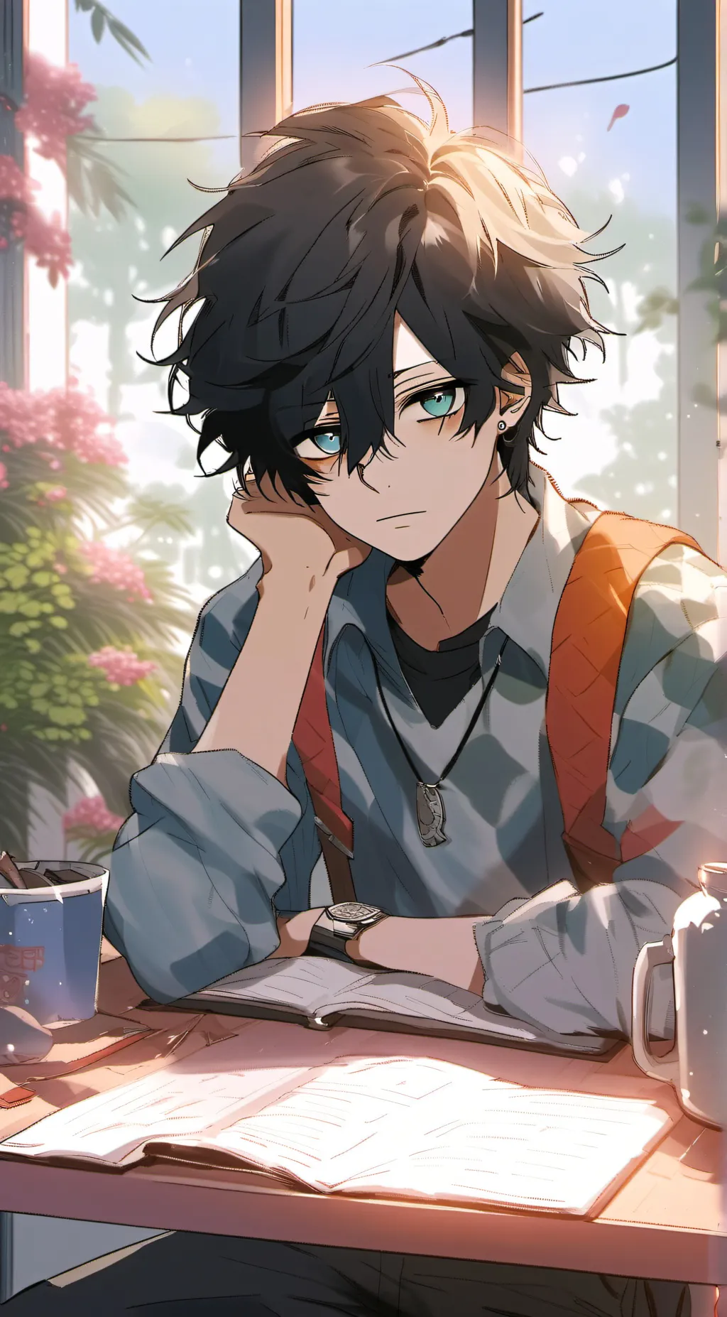 ai character: 🌑~max~🌑 background