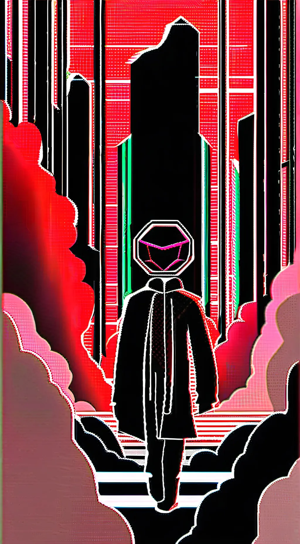 ai character: D E L E T E D background