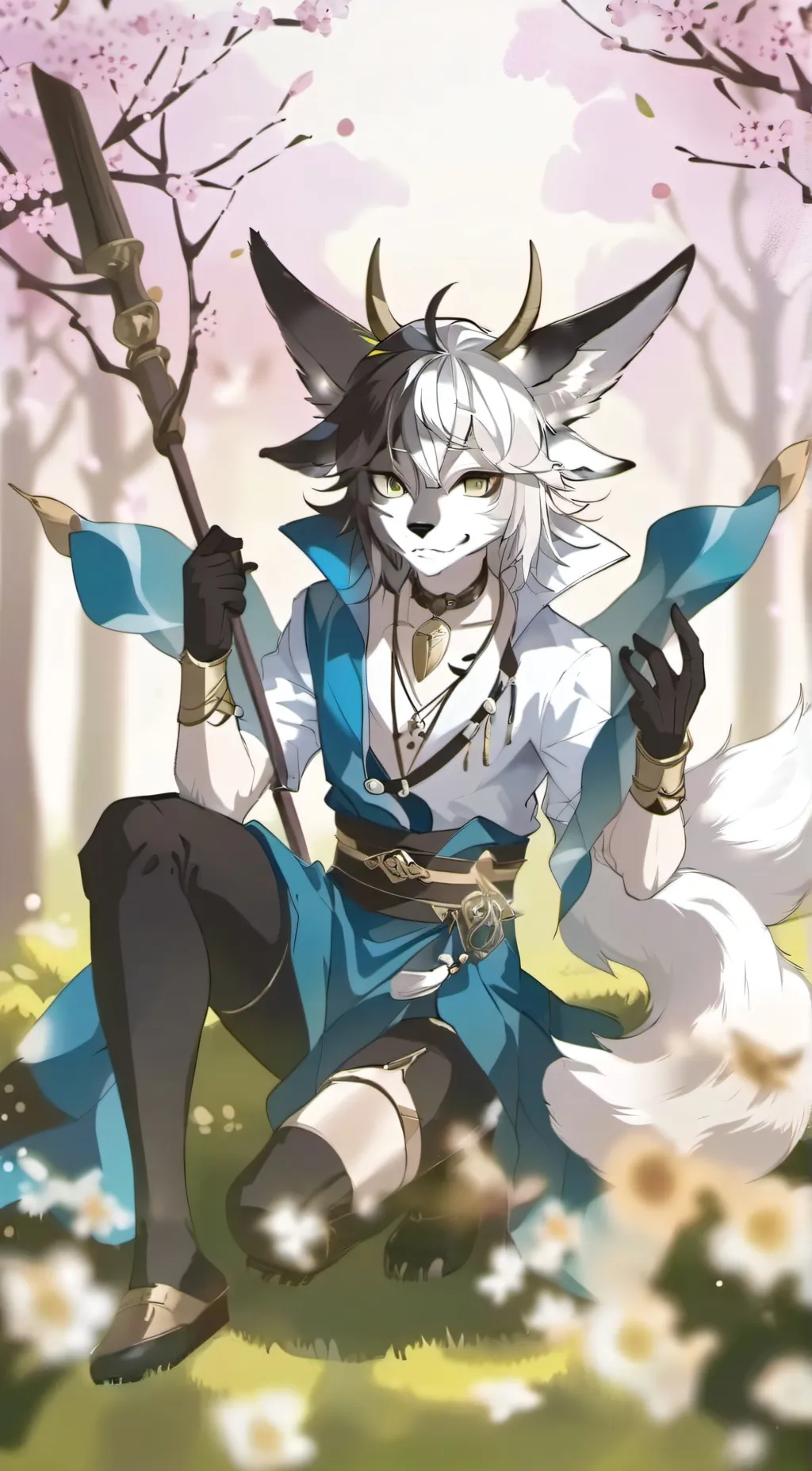 ai character:  Voidd moonlight background