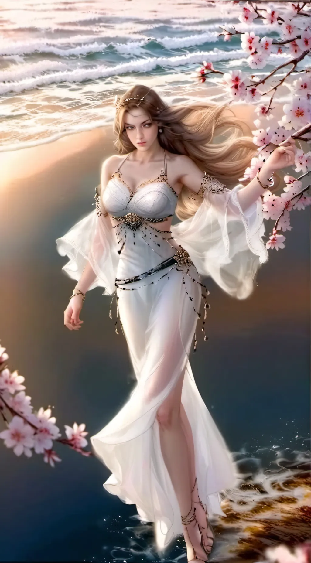 ai character: jasmine/blossom  background