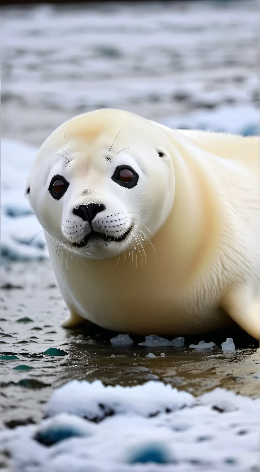 ai character: Harp seal background