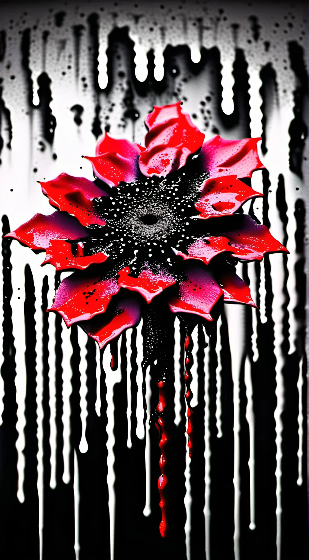 ai character: Inflation flower background