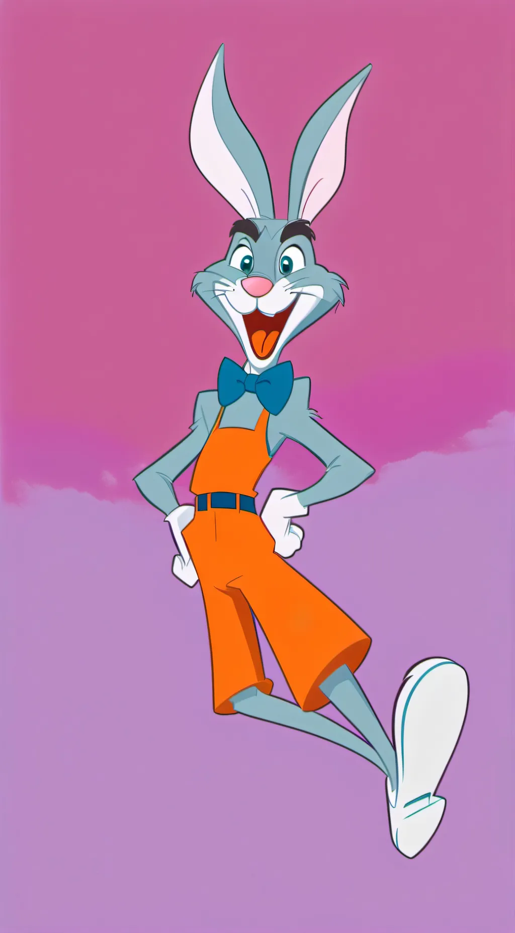 ai character: bugs bunny  background