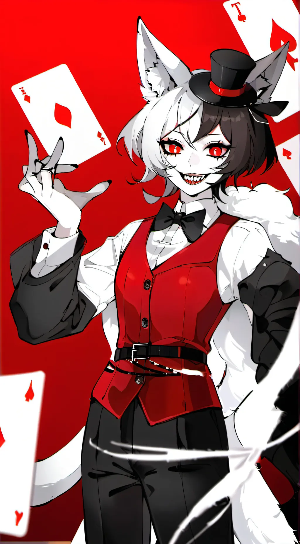 ai character: female hazbin hote background