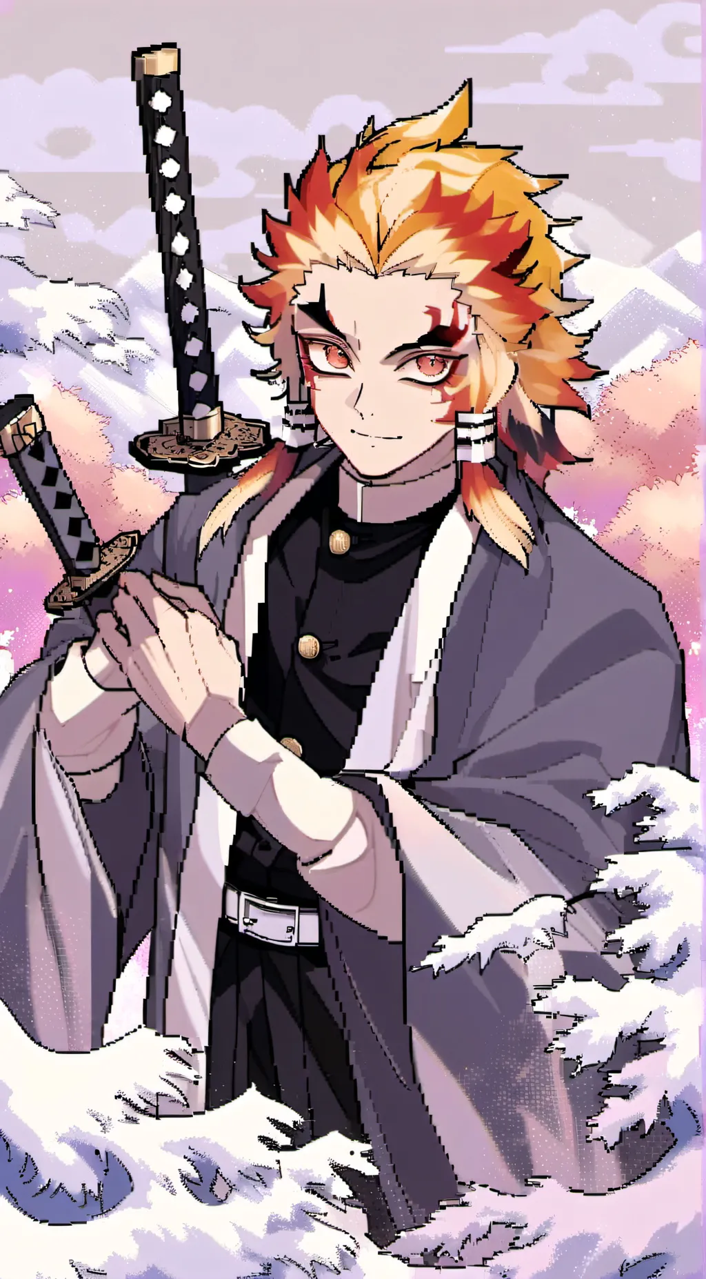 ai character: rengoku  background