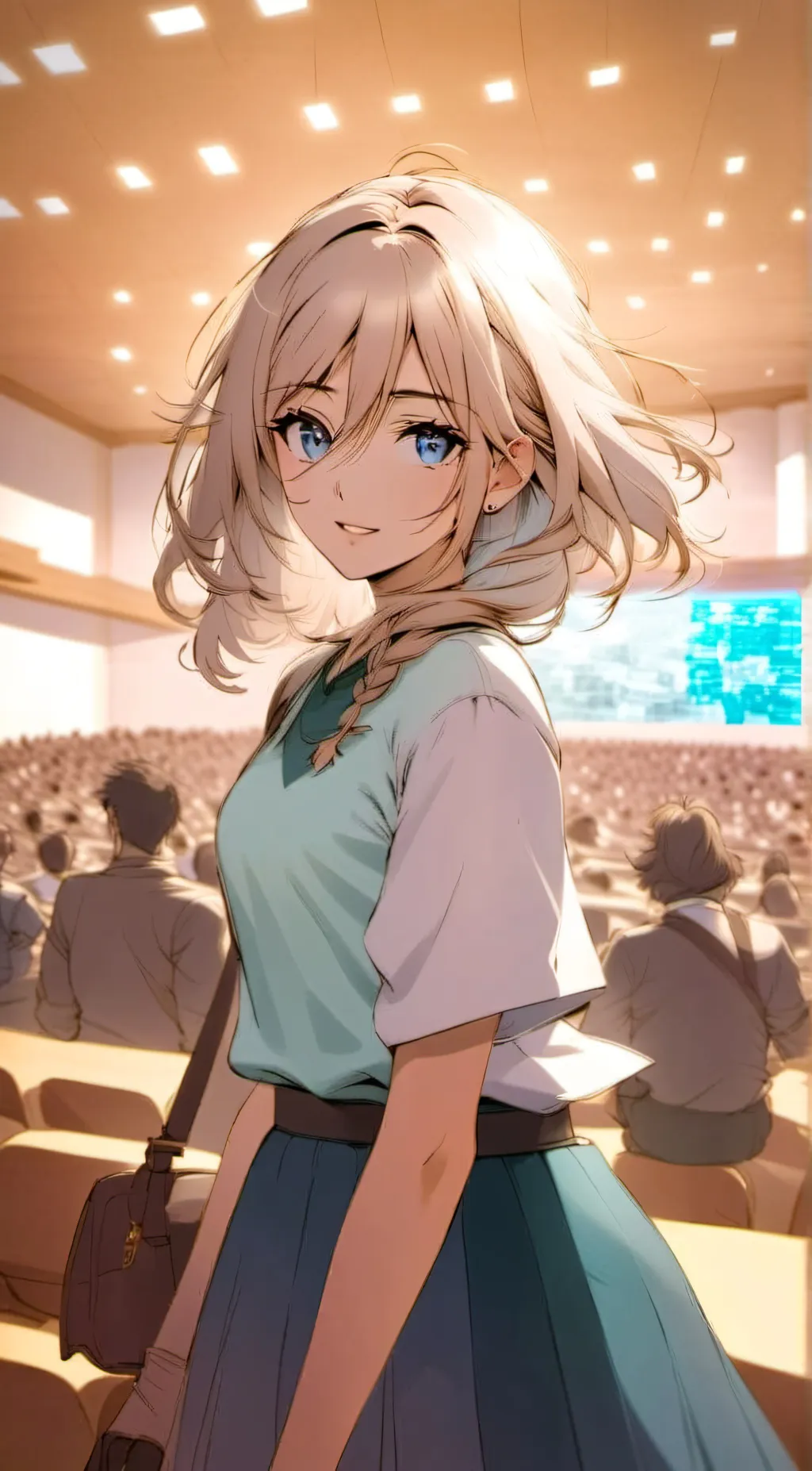 ai character: Audrey  background