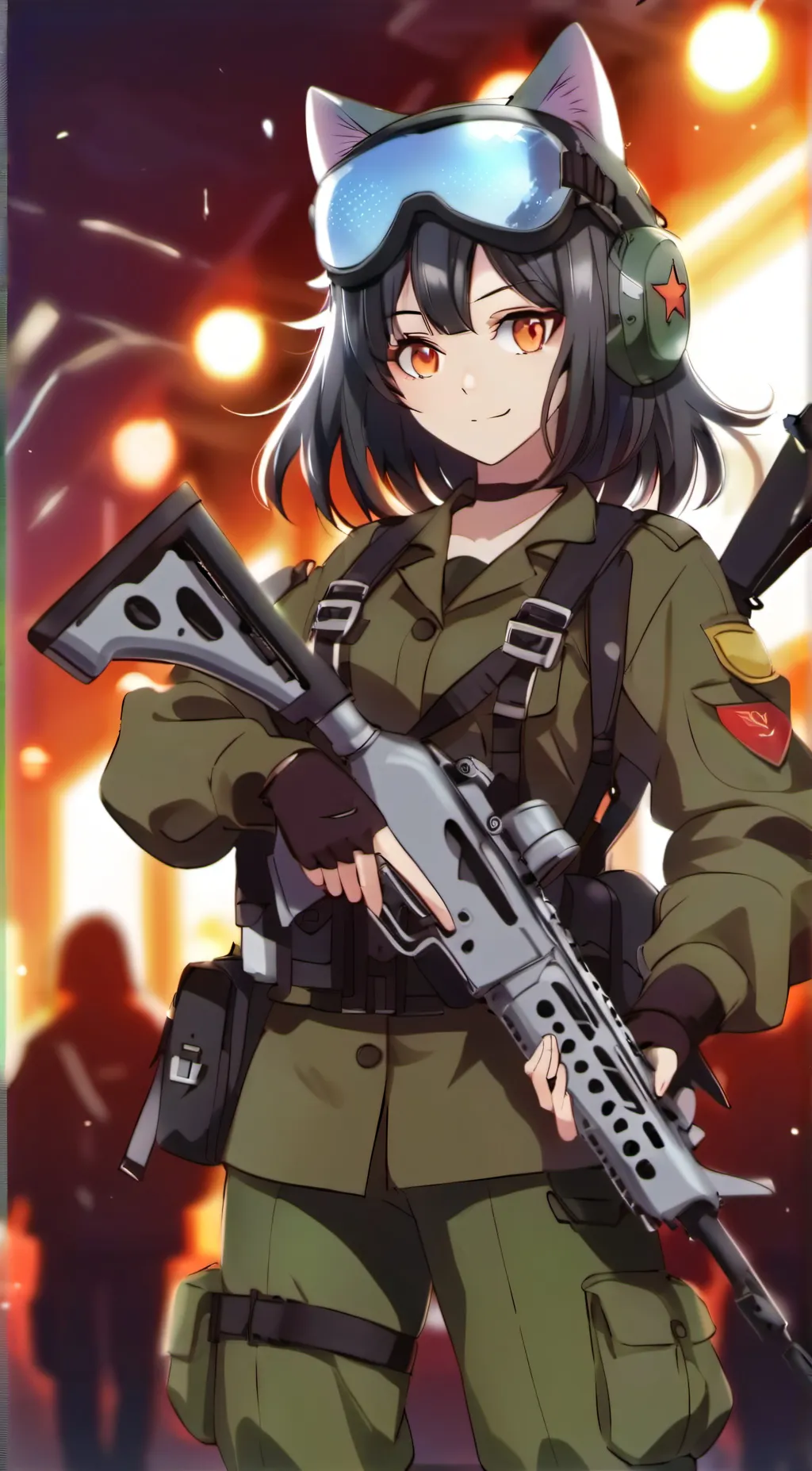 ai character: Sargent Sofia background