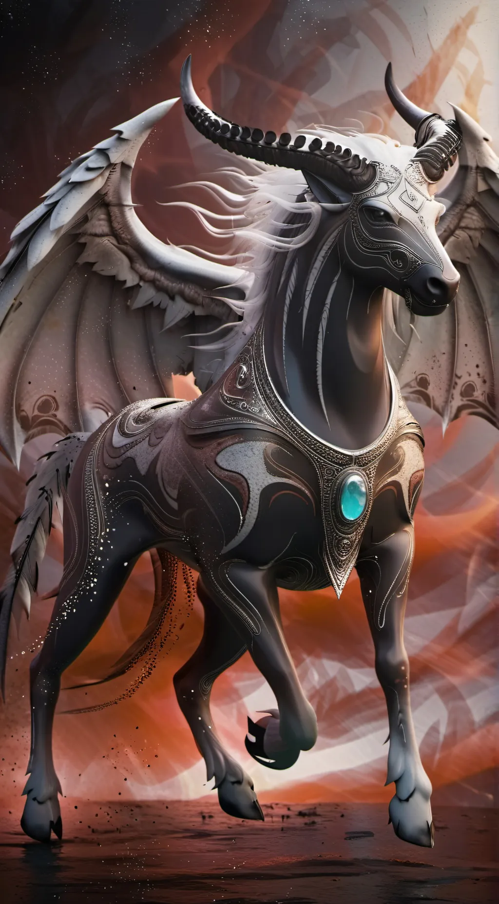 ai character: Bloody background