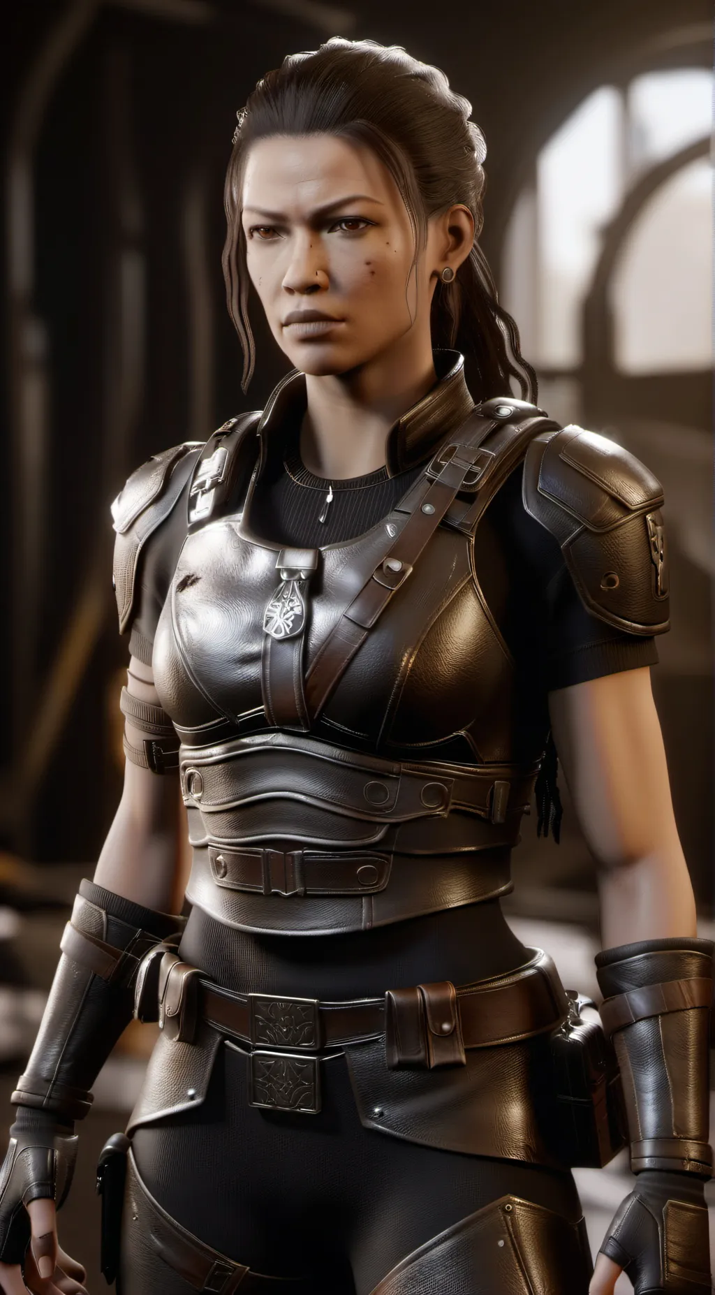 ai character: foxy Brown background