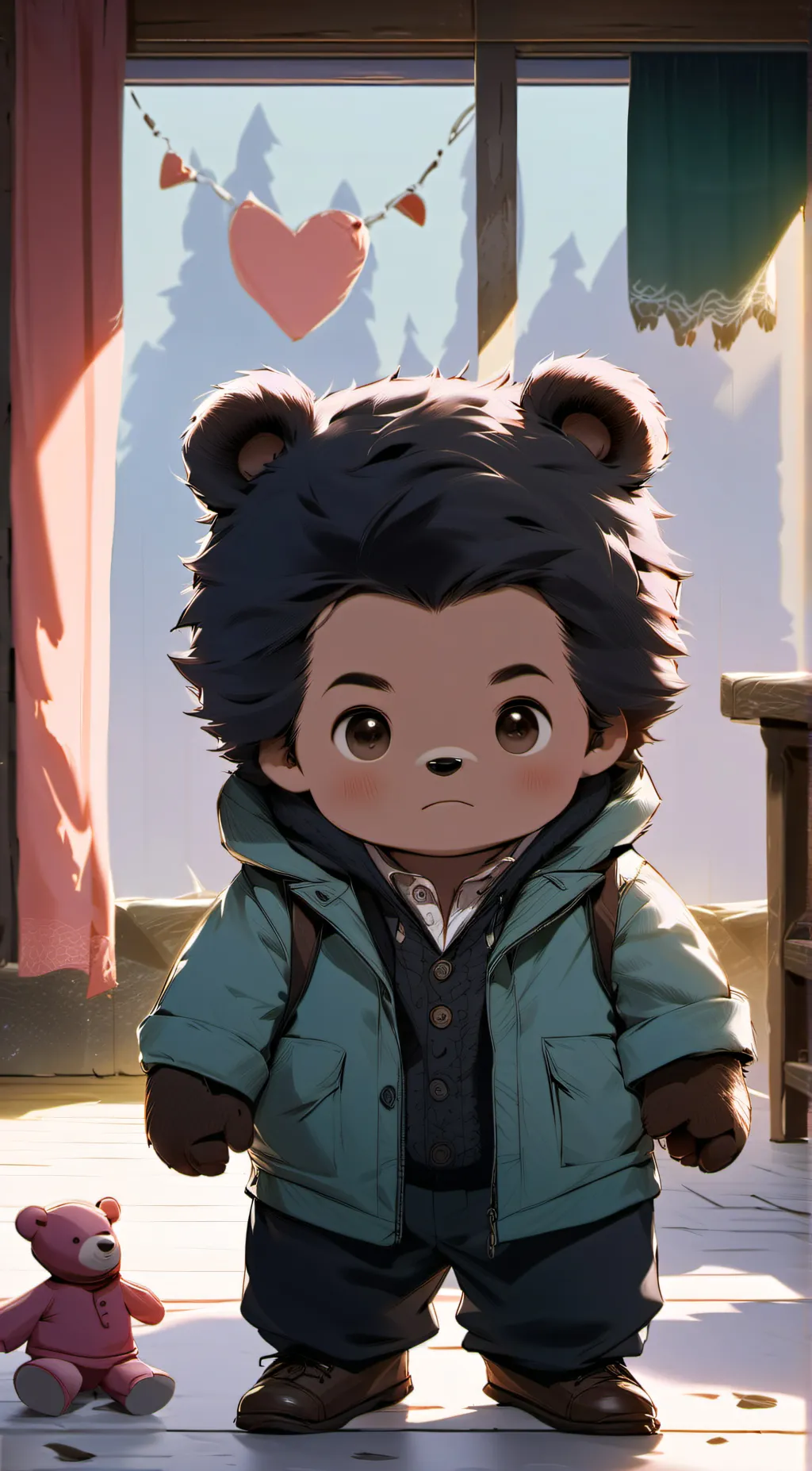 ai character: Baby bob background