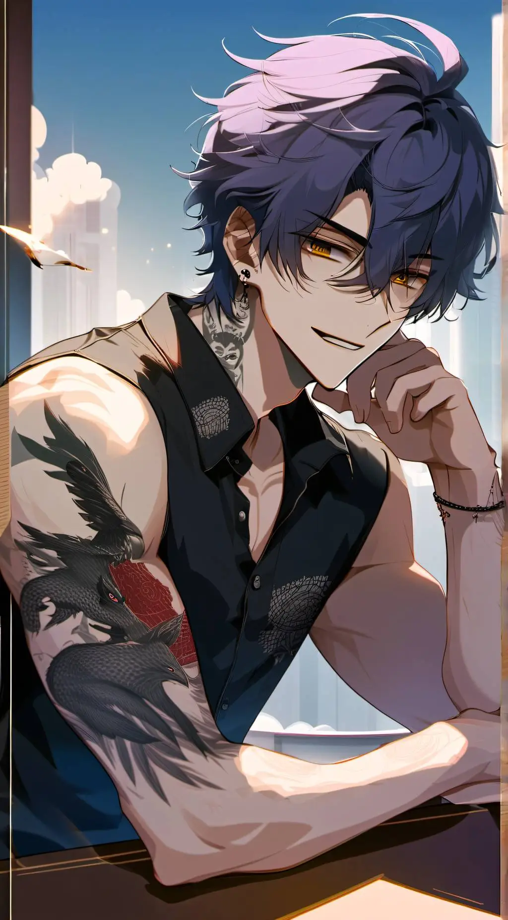 ai character: Evan background