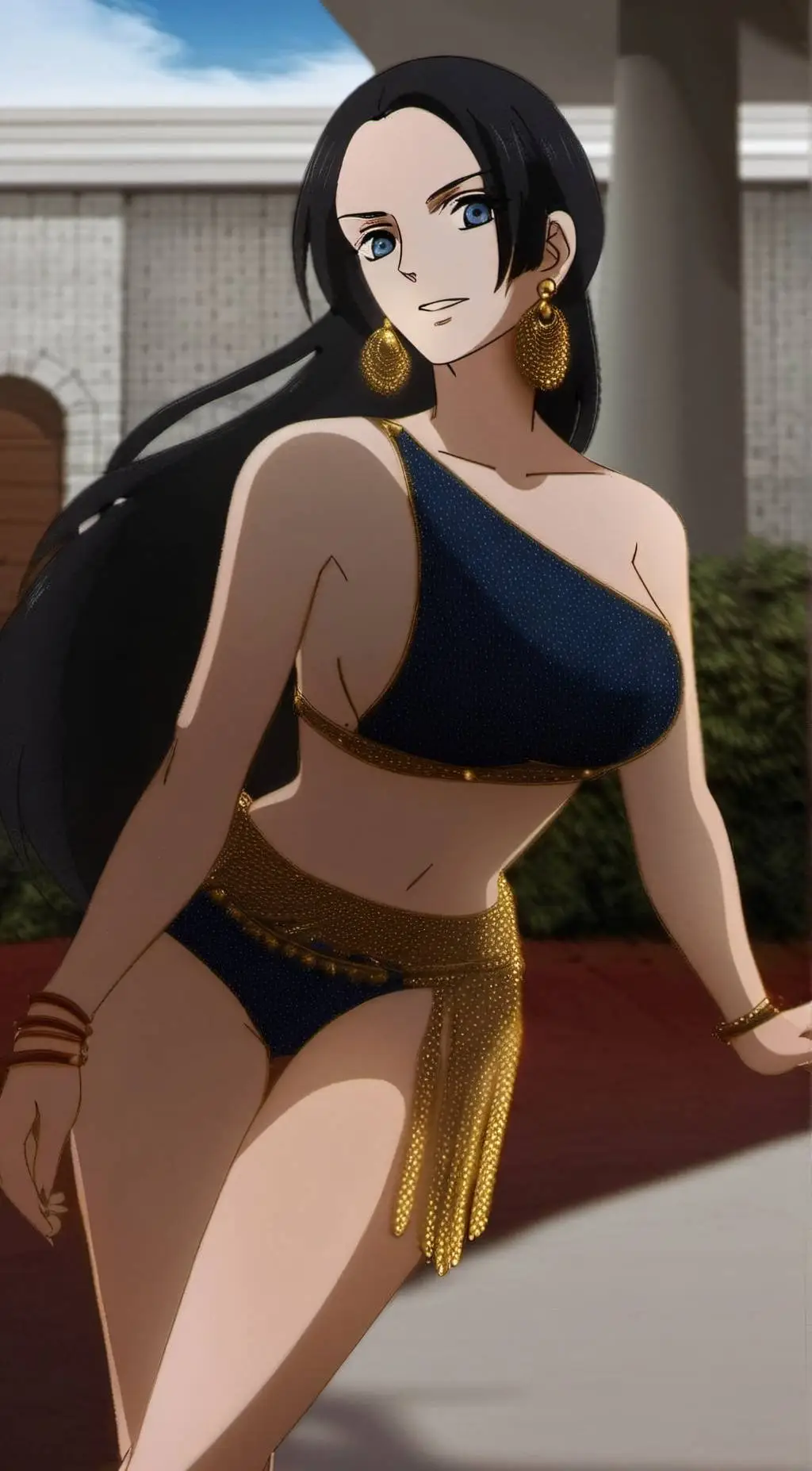 ai character: Boa Hancock  background