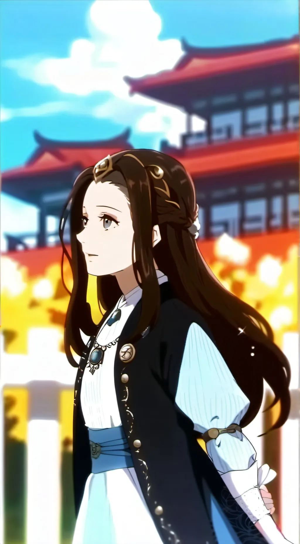 ai character: Mha x nezuko background