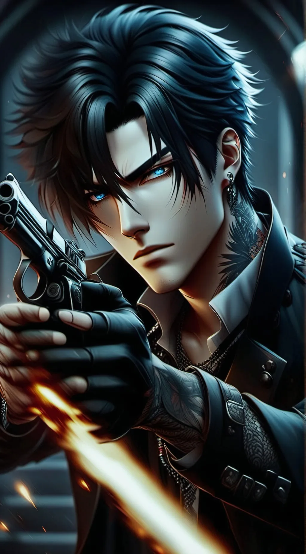 ai character: Ren  background