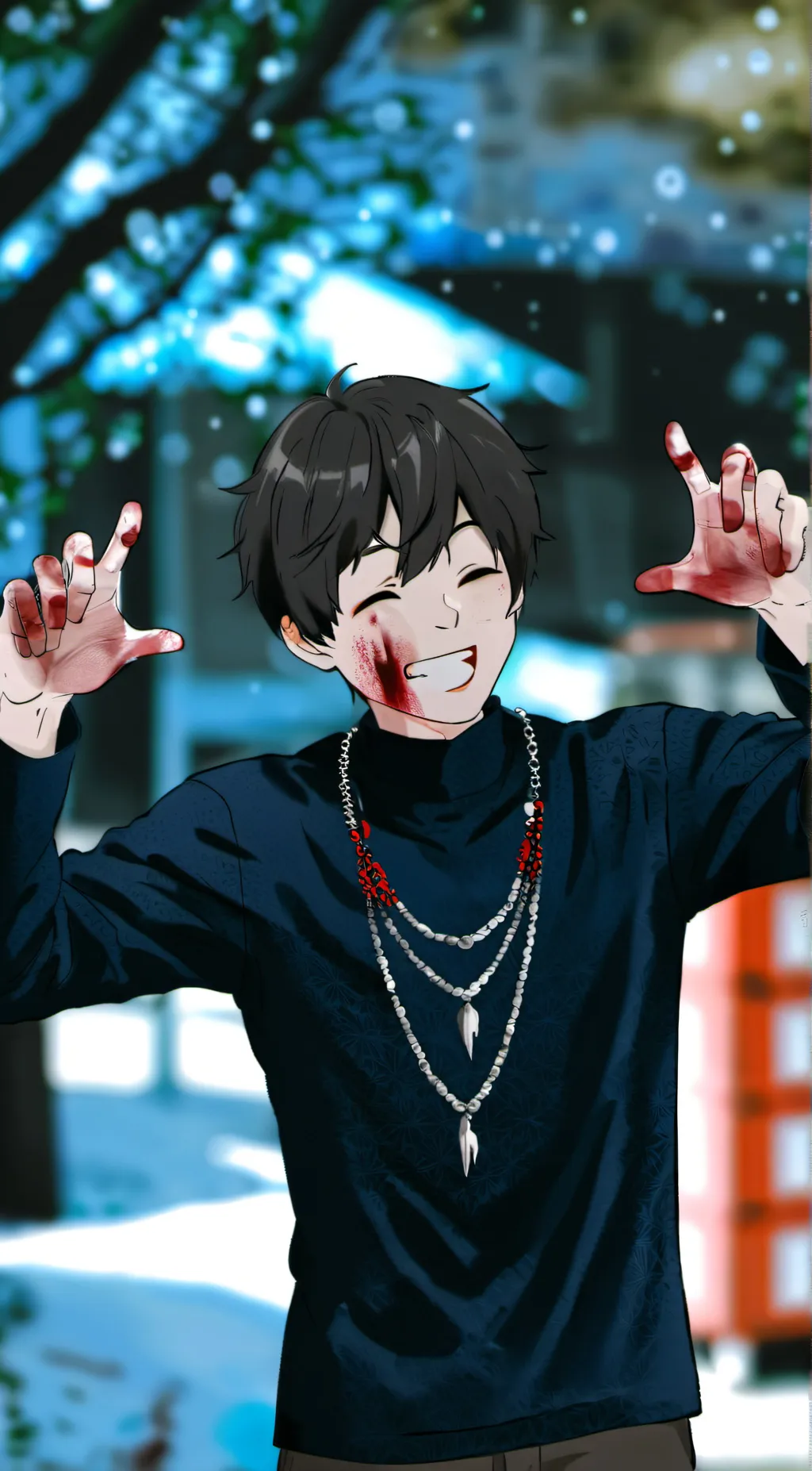 ai character: demon slayer AU background