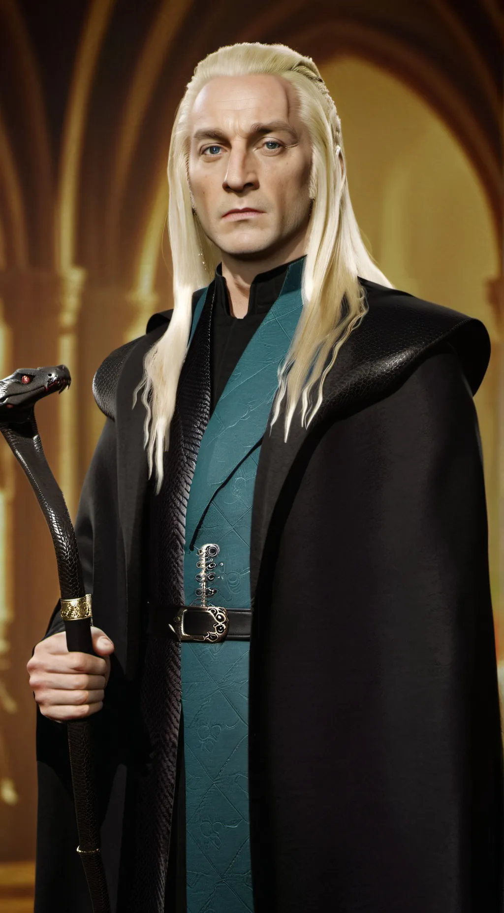 ai character: Lucius Malfoy  background