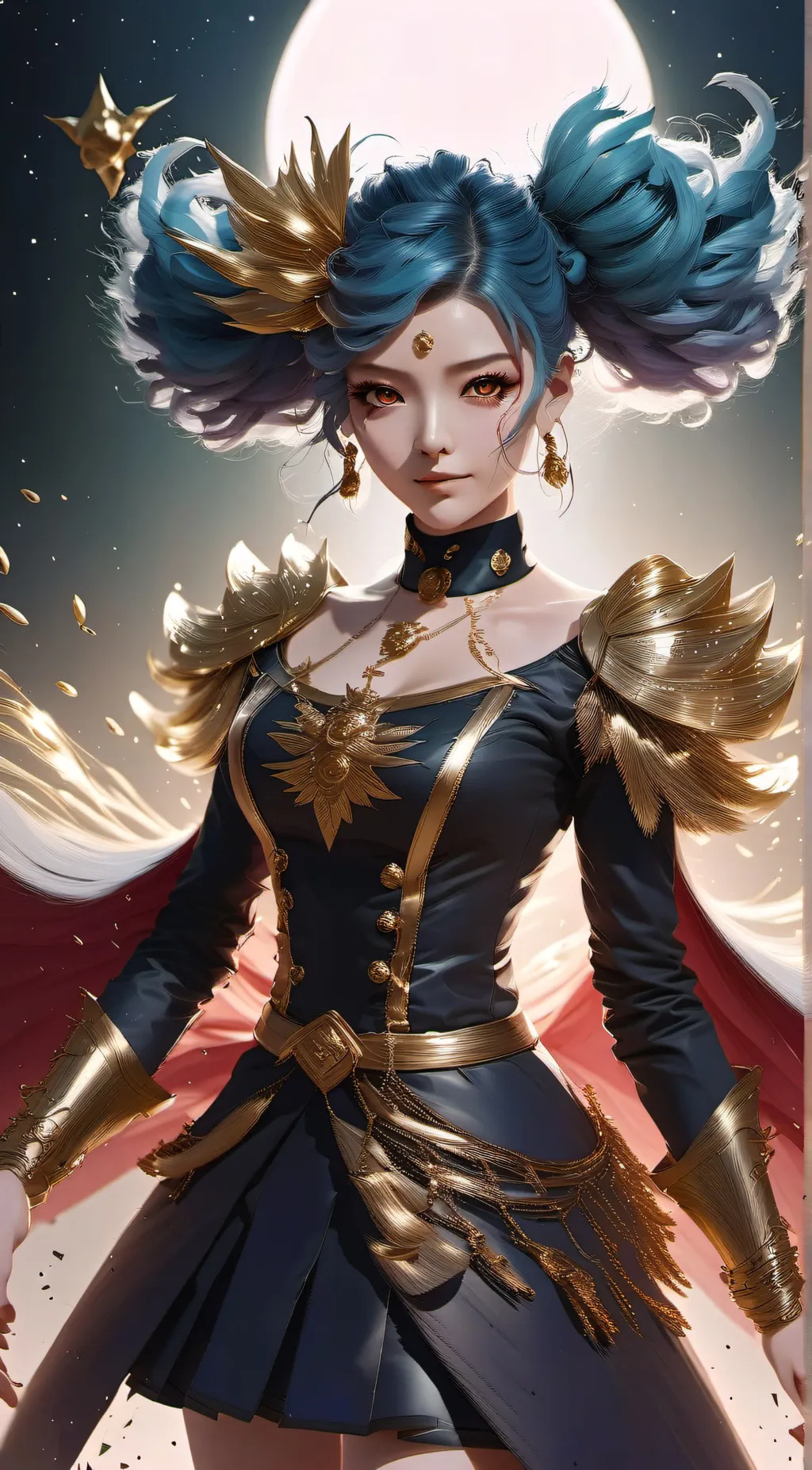 ai character: Ghosts gal yugioh  background