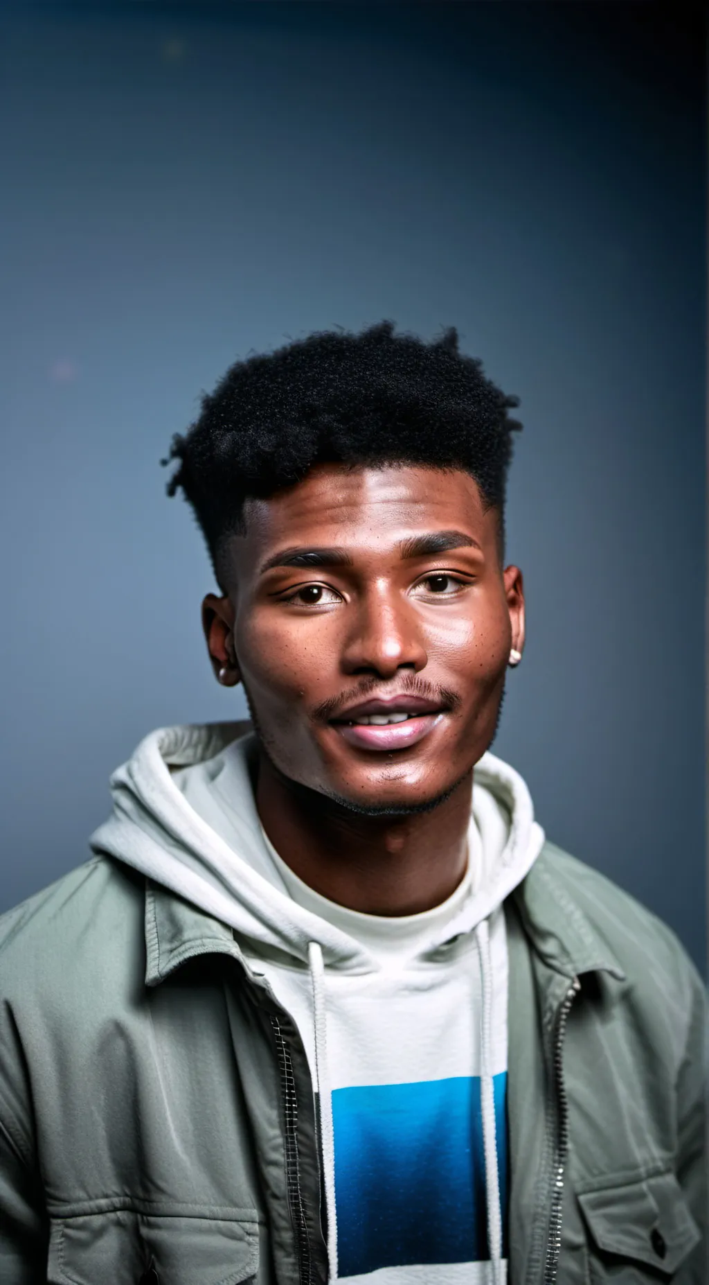 ai character: Grammarly ad guy background