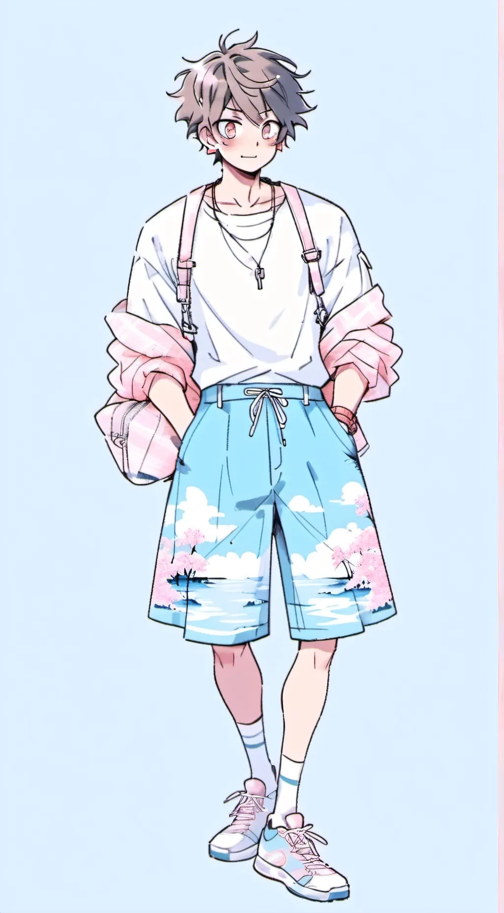 ai character: Levi  background