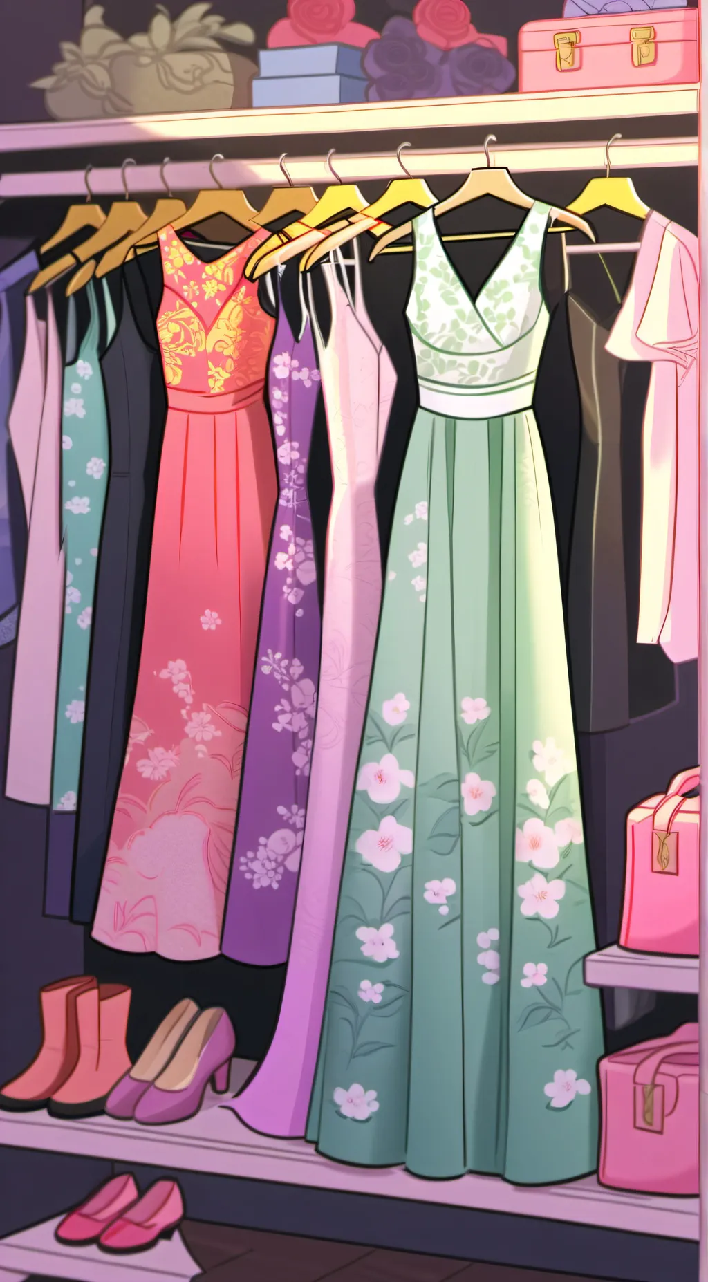 ai character: sister's closet background