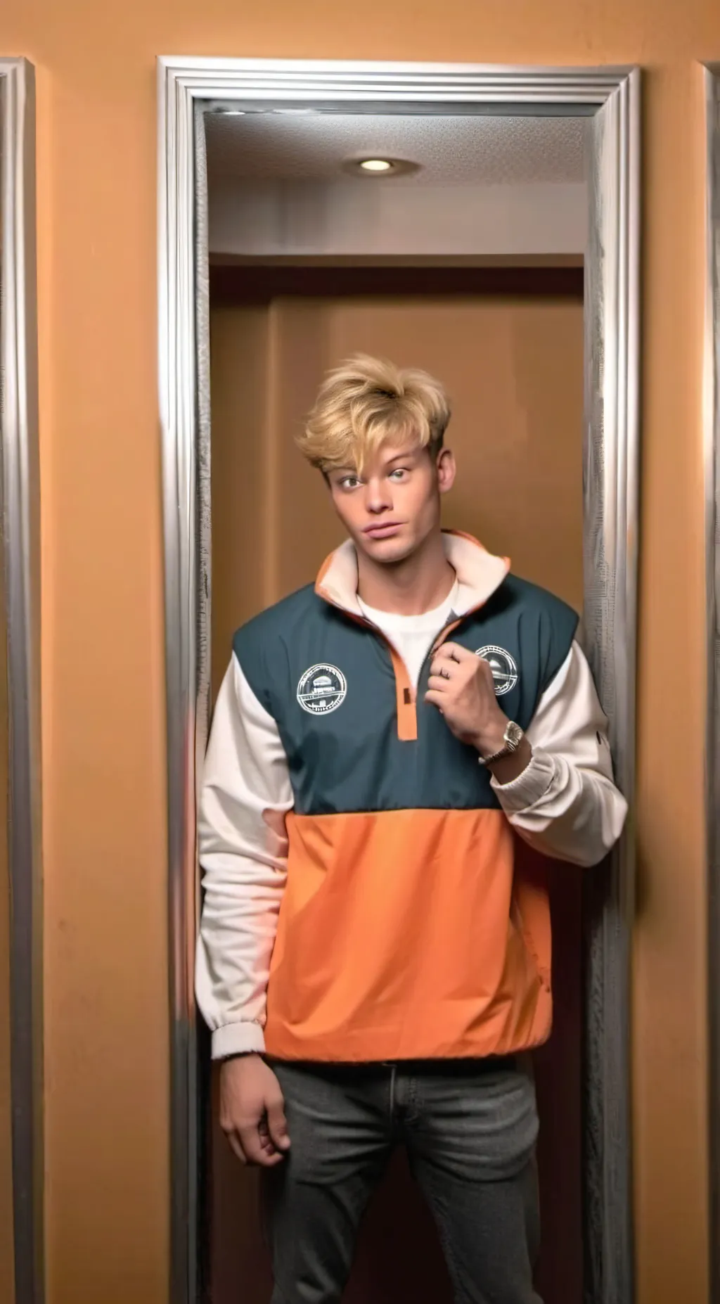 ai character: Sam golbach  background