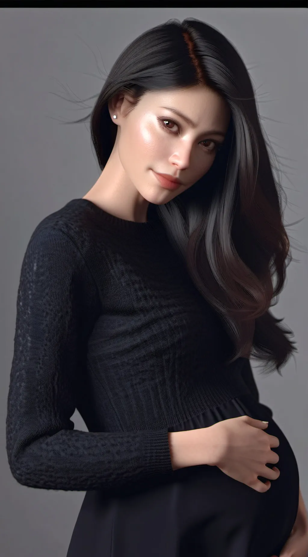 ai character: Pregnant woman  background